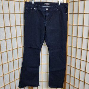 Torrid Luxe Slim Boot Super Stretch in dark blue size 14R in EUC